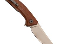 Складной нож Petrified Fish DeepSea PFP05BRMS, сталь K110, рукоять Micarta Brown
