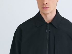 Куртка-рубашка на молнии, Черный