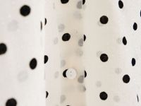 Блузка с принтом в горошек, Белый