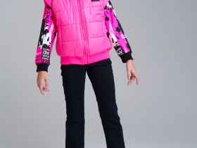 Жилет текстильный с полиуретановым покрытием для девочек