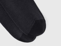 Высокие носки в полоску, Серый