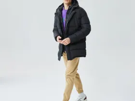 Мужская удлинённая куртка Lacoste с капюшоном