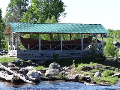 Мореходная лодка, построенная в XVIII в.