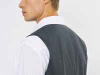 Жилет в полоску O'STIN x Яндекс Книги, Серый