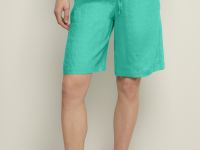 Шорты изо льна на резинке