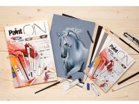 Альбом-склейка для смешанных техник Clairefontaine "Paint'ON" А4 24 л 250 г, 6 цветов