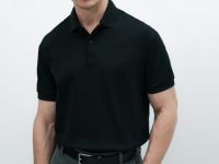 Поло из хлопка, Черный