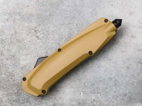 Фронтальный нож Mr.Blade Rover Black Stonewash, сталь 9Cr14MoV, рукоять Tan, MBS402-BSW/TN