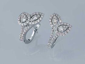 Серьги из белого золота э4712сг02210964