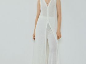 Широкие брюки, Белый