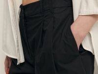 Шорты из хлопка со складками