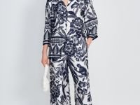 Широкие брюки с принтом