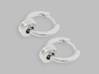 Серьги-кольца с подвесками