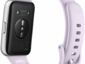 Умные часы HUAWEI Band 11 алюминевые серебристые, с фиолетовым ремешком