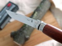 Складной Нож Opinel №8 VRI Luxury Tradition Bubinga, нержавеющая сталь Sandvik 12C27, Бубинга, 226086, подарочная упаковка