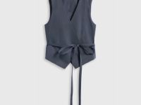 Жилет из поливискозы, Серый