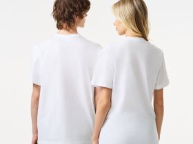 Хлопковая футболка Lacoste унисекс