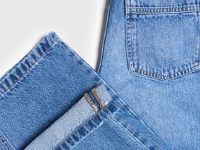 Джинсы Barrel с высокой посадкой, Голубой