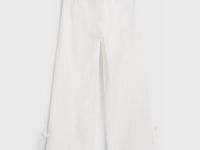 Брюки с бантами для девочек, Белый