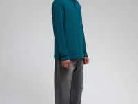 Поло из хлопка пике с длинным рукавом