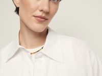 Блузка свободного кроя с добавлением льна