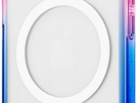 Клип-кейс uBear Fusion Mag для Apple iPhone 16 Pro Синий/Розовый