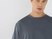 Футболка из мерсеризованного хлопка, Серый