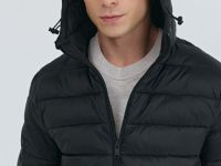 Утеплённая лёгкая куртка, Черный