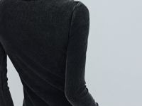 Платье в рубчик с эффектом стирки, Серый