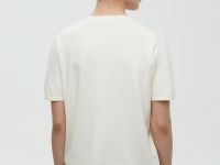 Джемпер с коротким рукавом и округлой горловиной