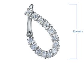 Серьги из белого золота э4712сг09200925