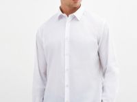 Базовая рубашка Slim Fit, Белый
