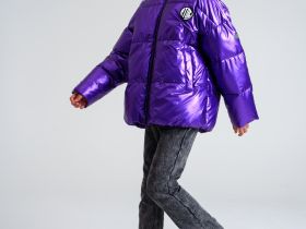 Куртка текстильная с полиуретановым покрытием для девочек