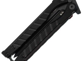 Нож-бабочка (балисонг) Ромул Black, сталь AUS-8, рукоять G10