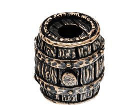 Бусина для темляка Бочка, бронза