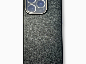 Чехол-накладка Comma Legend Series Magnetic Case для iPhone 14 Pro Max натуральная кожа (черный/розовое золото)