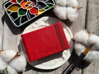 Скетчбук для акварели Inkberry 5х8 см 230 г 50% хлопка, красный