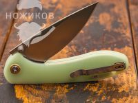 Складной нож CJRB Feldspar, сталь D2, рукоять G10, зеленый