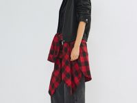 Широкие джинсы с высокой посадкой, Серый