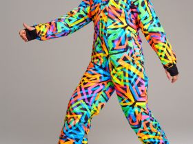 Комбинезон текстильный с полиуретановым покрытием для девочек