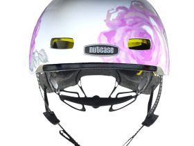 Nutcase Шлем защитный Nutcase Street Delicate Flower, цвет Белый-Розовый, ростовка S