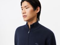 Мужской шерстяной свитер Lacoste на молнии