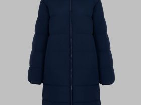 Длинный пуховик с натуральным пухом