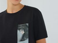 Футболка с принтом, Черный