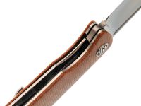 Складной нож Petrified BELUGA PFP01KMP, сталь K110, рукоять Brown Micarta
