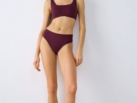 Бесшовный бюстгальтер с формованными чашками, Фиолетовый