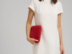 Платье мини изо льна и вискозы