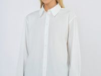 Рубашка из хлопка, Белый