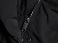 Утеплённая куртка с капюшоном, Черный