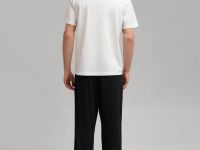 Футболка прямого кроя из мерсеризованного хлопка